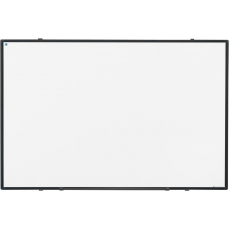 Smit Visual Softline tableau blanc, acier laqué, magnétique, profilé d'aluminium noir, 90 x 60 cm