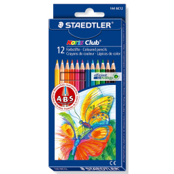 Staedtler crayons de couleur Noris Club, étui de 12 pièces