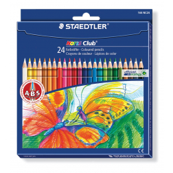 Staedtler crayons de couleur Noris Club, étui de 24 pièces