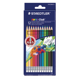 Staedtler crayon de couleur Noris Club effaçable 12 crayons
