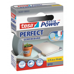 Tesa Extra Power Perfect, ft 19 mm x 2,75 m, gris