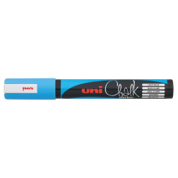 Uni-ball marqueur craie, pointe ronde de 1,8 à 2,5 mm, bleu clair