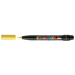 uni-ball stylo-pinceau peinture à l'eau PoscaBrush jaune