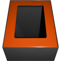 V-Part couvercle pour poubelle modulaire 60 l, orange