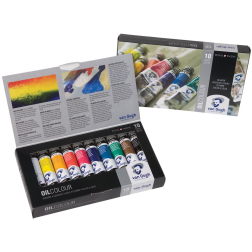 Van Gogh peinture à l'huile tube de 20 ml, boîte de 10 tubes en couleurs assorties
