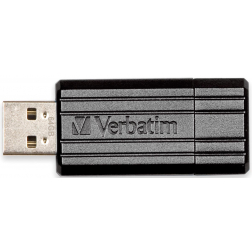Verbatim PinStripe clé USB 2.0, 64 Go, noir