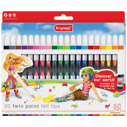 Feutre Twin point étui 20 pièces