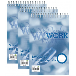 Oxford bloc-notes Work, spirale, ft A5, 70 gr, ligné