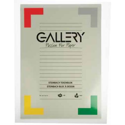 Gallery bloc de dessin 200 g/m², Steinbach grainé, 20 feuilles, ft 29,7 x 42 cm (A3)
