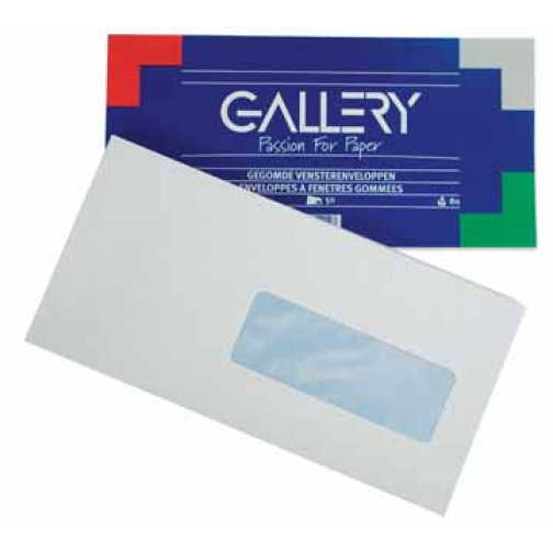 Gallery enveloppes avec fenêtre à droite, paquet de 50 pièces