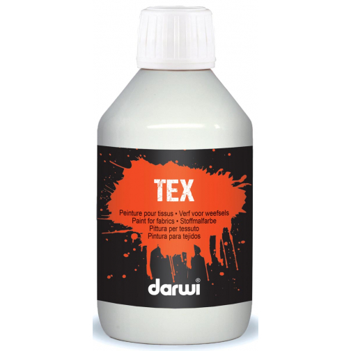 Darwi peinture textile Tex, 250 ml, blanc