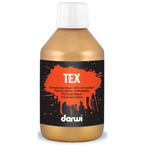 Darwi peinture textile Tex, 250 ml, or