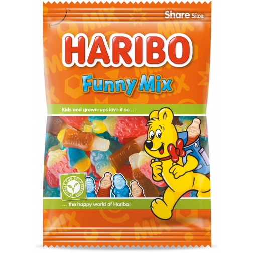 Haribo bonbons Funny Mix, sachet de 185 g