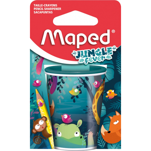 Maped taille-crayon Jungle Fever, 2 trous, sous blister