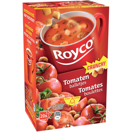 Royco Minute Soup tomates boulettes, paquet de 20 sachets