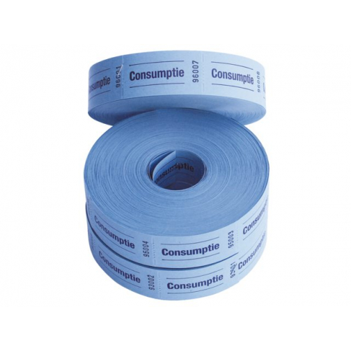 Consumptiebon Combicraft 57x30mm 2zijdig Blauw
