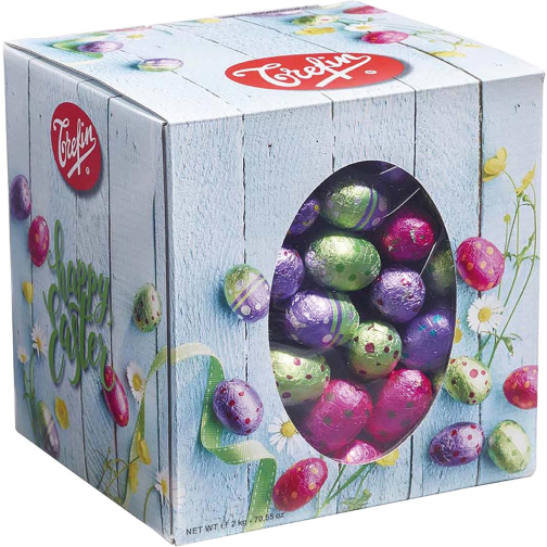 Trefin oeufs de Pâques, assortis, boîte de 2 kg