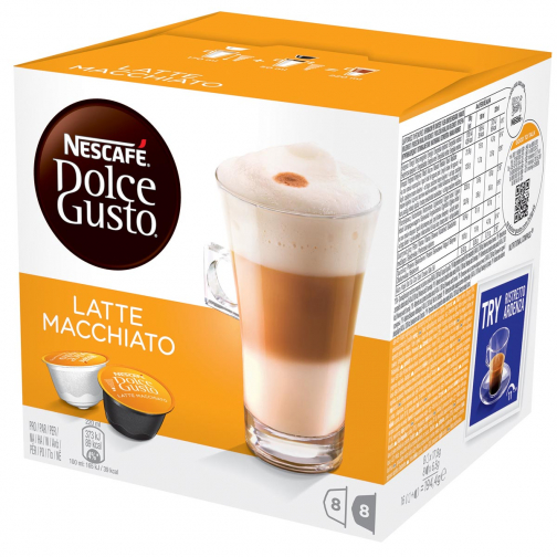 Nescafé Dolce Gusto dosettes de café, latte macchiato, paquet de 16 dosettes