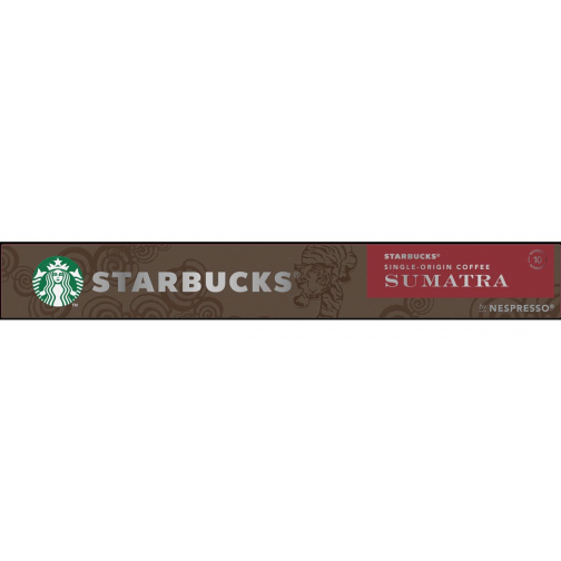 Starbucks by Nespresso dosettes de café, So Sumatra, paquet de 10 pièces