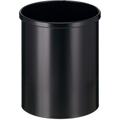 Eko poubelle en métal, contenu 15 L, noir