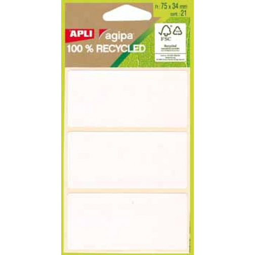 Apli étiquettes blanches en étui