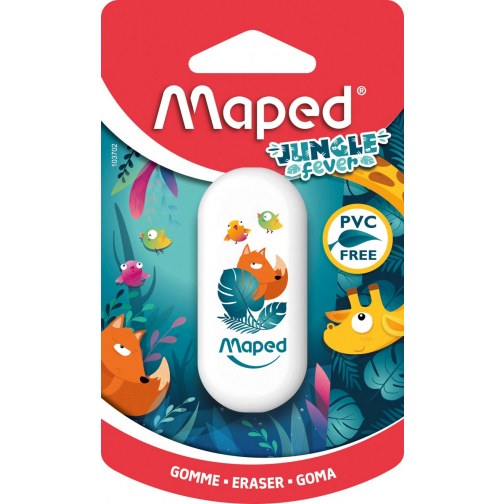 Maped gomme Jungle Fever, sous blister