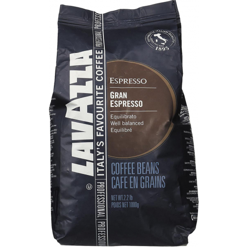 Lavazza café en grains grand espresso, sac de 1 kg