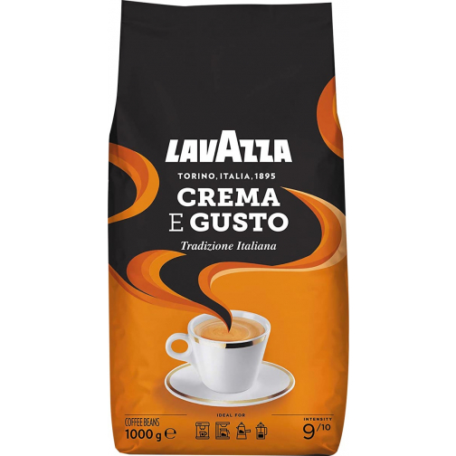 Lavazza café en grains cafe crema e gusto classic, sac de 1 kg