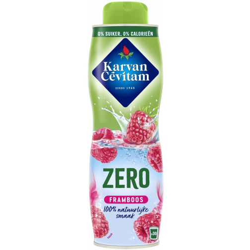 Karvan Cévitam sirop, bouteille de 60 cl, 0% sucre, framboise