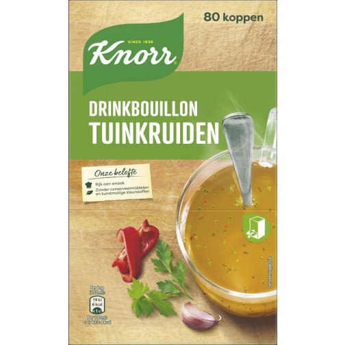 Knorr bouillon à boire fines herbes, 175 ml, boîte de 80 pièces