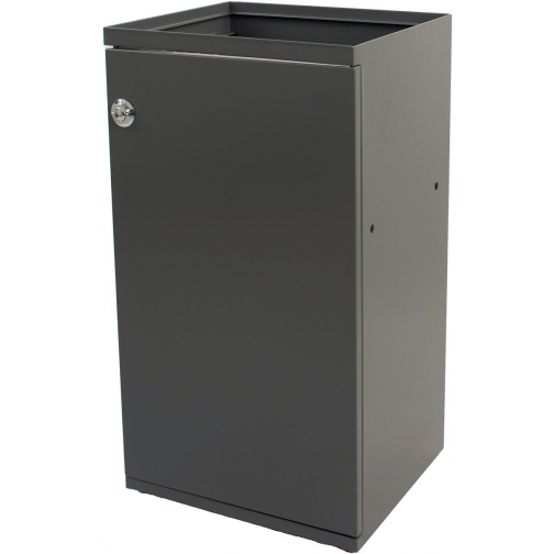 V-Part poubelle modulaire avec porte et support sac 85 l, gris