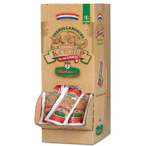 Oliehoorn Tomato Ketchup, boîte de 150 sachets de 15 ml