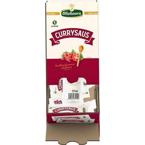 Oliehoorn Curry sauce, boîte de 150 sachets de 15 ml