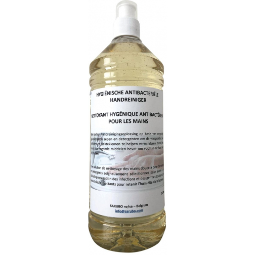 Nettoyant hygiénique antibactérien pour les mains, bouteille de 1 litre