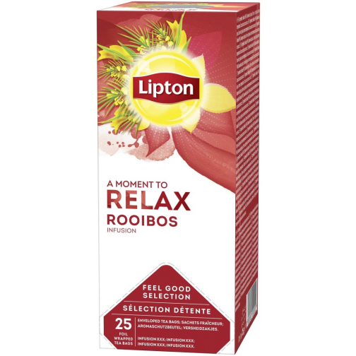 Lipton thé Feel Good Selection, Rooibos, boîte de 25 sachets