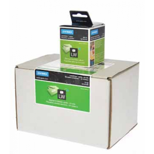 Dymo étiquettes LabelWriter ft 89 x 28 mm, blanc, 3120 étiquettes