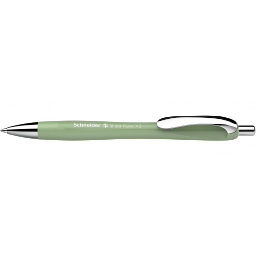 Schneider stylo bille Slider Rave Trend Edition, pointe extra large, encre bleu, organic green