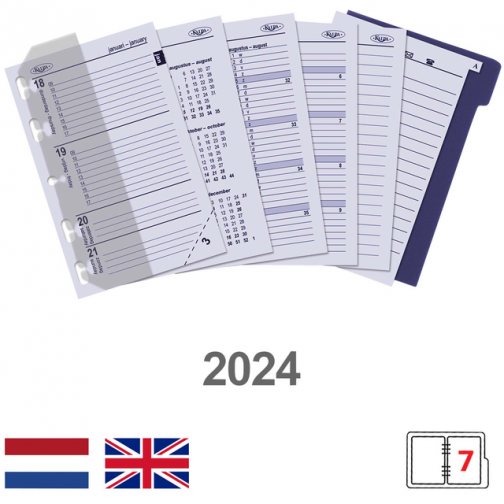 Agenda 21-22 organizer Kalpa A5 croco rose