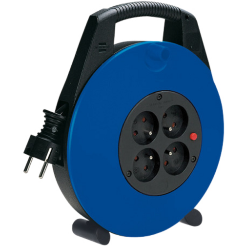 Kabelhaspel Brennenstuhl Vario 4-voudig 5m zwart/blauw H05VV-F 3G1,5 FR/BE