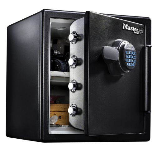 Kluis MasterLock brandvrij en waterdicht electronisch combi-slot XL zwart