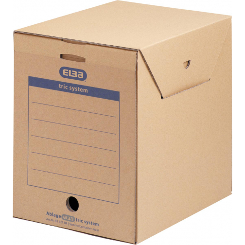 Elba Maxi Tric System boîte à archives, format 23,6 x 33,3 x 30,8 cm, beige/vanille