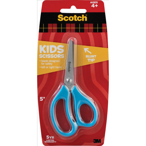 Scotch ciseaux Kids, point émoussé, 12 cm, couleurs assorties