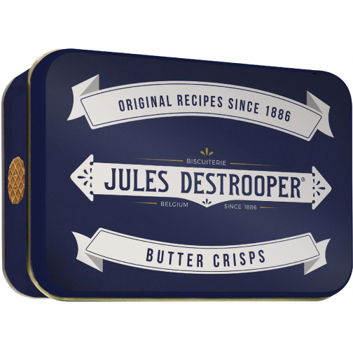 Jules Destrooper gaufrettes au beurre, boîte en métal de 75 g