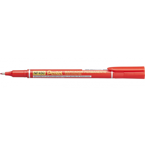 Pentel marqueur permanent NF450-B, rouge