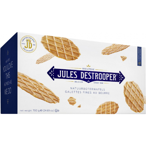 Jules Destrooper gaufrettes au beurre, boîte de 700 g