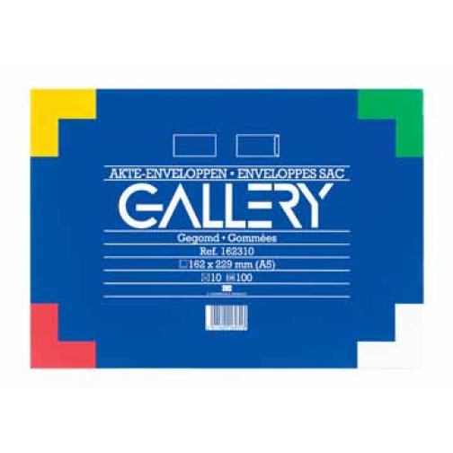 Gallery Ft 162 x 229 mm avec bande adhésif, paquet de 10 pièces