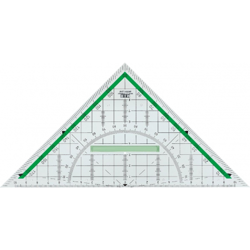 M+R equerre géométrique Green Line, 22 cm