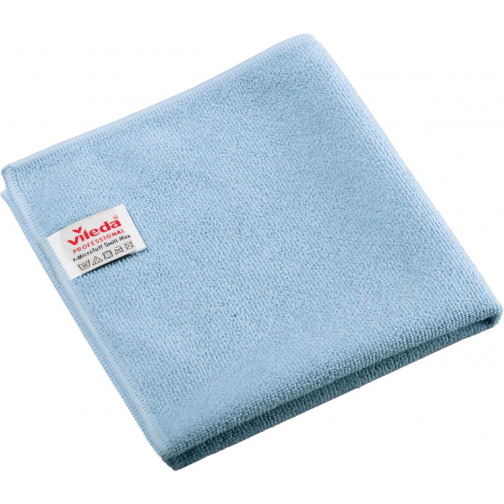 Vileda Professional r-MicroTuff Swift Max chiffon en microfibre, paquet de 5 pièces, bleu