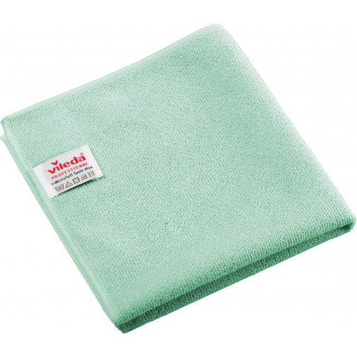 Vileda Professional r-MicroTuff Swift Max chiffon en microfibre, paquet de 5 pièces, vert