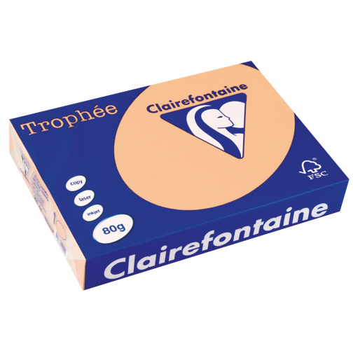 Clairefontaine Trophée papier couleur, A4, 80 g, 500 feuilles, saumon